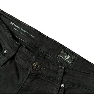 AG Adriano Goldschmied Women’s The Farrah Skinny Ankle Black Jeans 26R